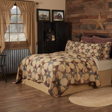 Tea Star Queen Quilt 94Wx94L VHC Brands - The Fox Decor